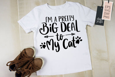 I'm A Pretty Big Deal To My Cat SVG dapiyupi store 