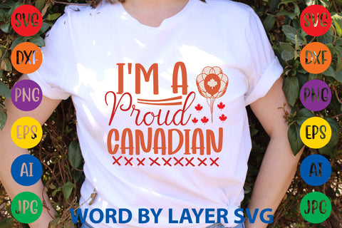 I'm A Proud Canadian, Canada Day SVG Design SVG Rafiqul20606 