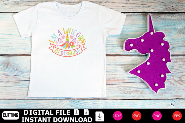 I,M A Unicorn In Disguise SVG Shahin alam 