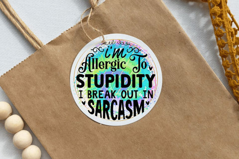 I'm allergic to Sublimation PNG, Funny Quotes Sublimation Design Sublimation Regulrcrative 