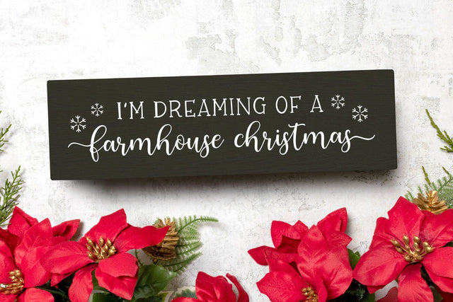 I'm Dreaming of a Farmhouse Christmas SVG SVG Shine Green Art 