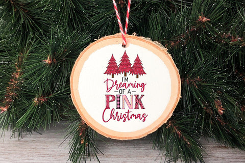 I'm Dreaming of a Pink Christmas PNG Sublimation Sublimation CraftLabSVG 