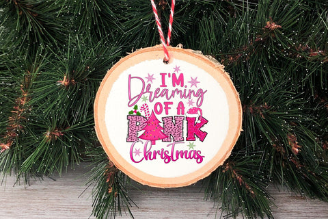 I'm Dreaming of a Pink Christmas PNG Sublimation Sublimation CraftLabSVG 