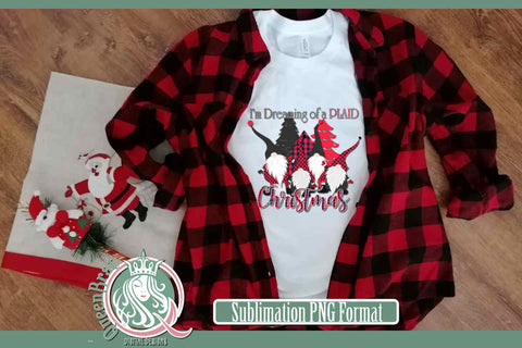 I'm Dreaming Of A Plaid Christmas Sublimation Sublimation QueenBrat Digital Designs 
