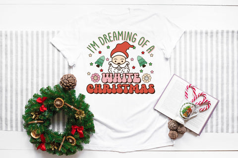 I'm Dreaming of a White Christmas PNG Sublimation Sublimation CraftLabSVG 
