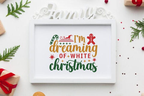 Im dreaming of white christmas SVG Angelina750 
