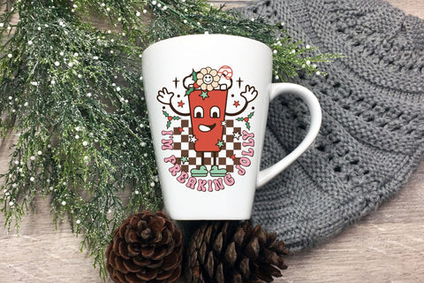 I'm Freaking Jolly - Retro Christmas Sublimation Sublimation CraftLabSVG 