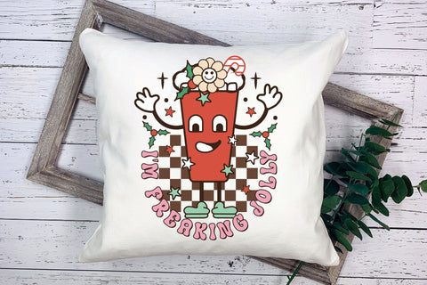 I'm Freaking Jolly - Retro Christmas Sublimation Sublimation CraftLabSVG 