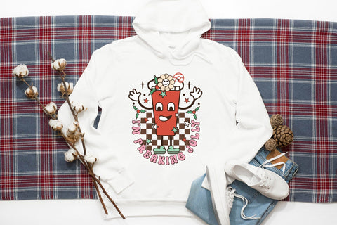 I'm Freaking Jolly - Retro Christmas Sublimation Sublimation CraftLabSVG 