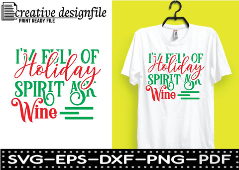 i'm full of holiday spirit ask wine SVG farhad farhad 