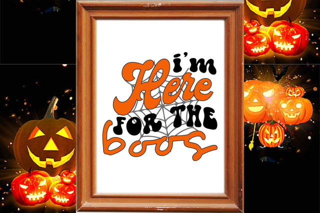 i’m here for the boos SVG designartist 