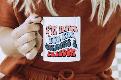 I’m Here For The Snacks & Freedom Sublimation Creativeart88 