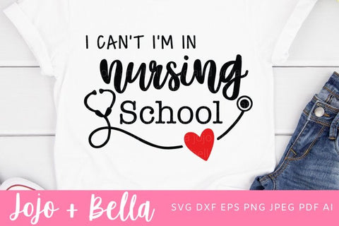 I'm In Nursing School Svg, Nurse Svg, Nurses Week, Nurse Appreciation, Nurse, SVG, Svg File, Cricut, Cameo, Silhouette, Nursing Svg cut file SVG Jojo&Bella 