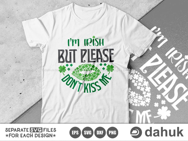I’m Irish But Please Don’t Kiss Me SVG, St. Patrick's Day svg, Saint patrick's Day svg, Unicorn svg, Shamrock svg SVG dahukdesign 