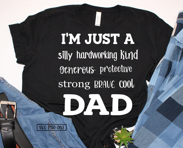 I'm just a Dad SVG Calico Creations Svg 