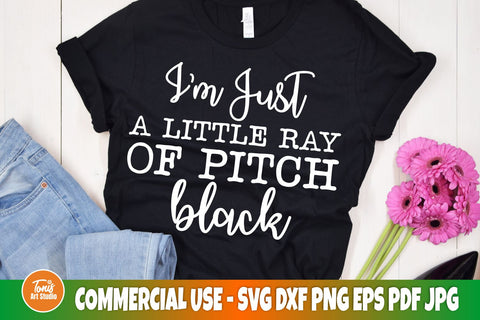 I'm just a little ray of pitch black SVG cut file SVG TonisArtStudio 