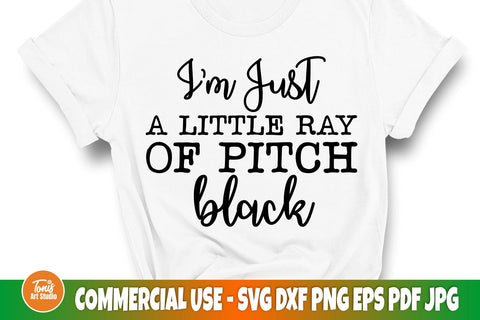 I'm just a little ray of pitch black SVG cut file SVG TonisArtStudio 