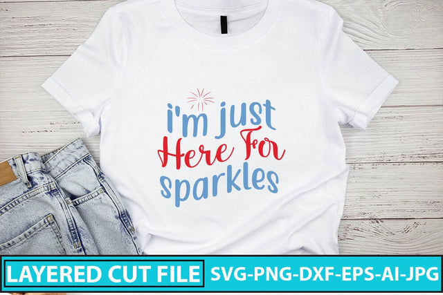 I'm Just Here For Sparkles SVG Cut File SVG Syaman 