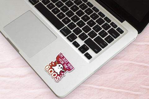 I'm Just Here for the Boos, Halloween Sticker PNG Sublimation CraftLabSVG 