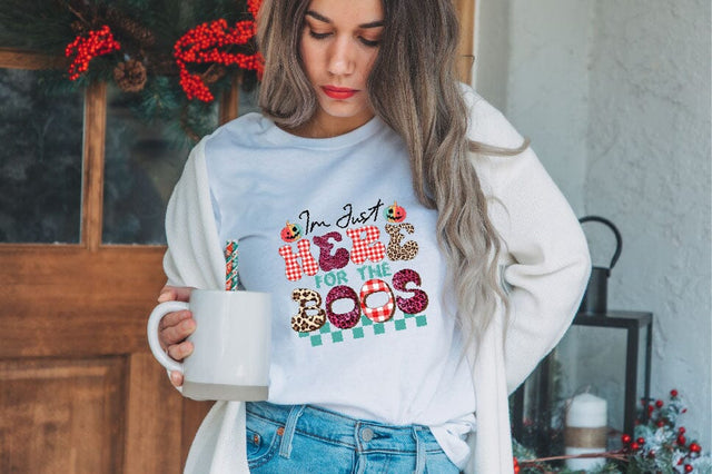 I'm Just Here for the Boos Sublimation SVGArt 