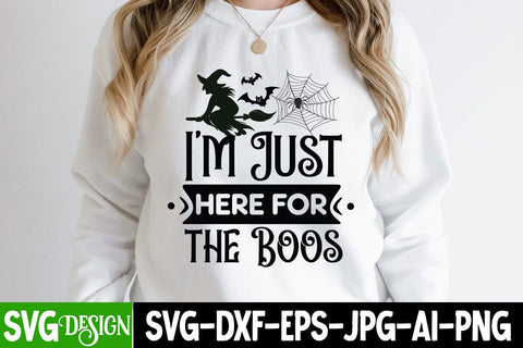 I'm Just Here For The Boos SVG Cut File, I'm Just Here For The Boos Quotes, I'm Just Here For The Boos Sublimation PNG ,Halloween SVG Cut File, Halloween SVG bundle, Halloween Quotes SVG ,Halloween SVG Sublimation Design, Trick or Treat SVG SVG BlackCatsMedia 