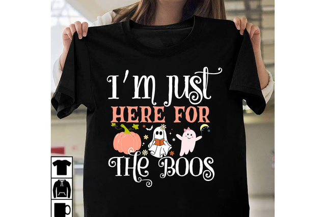 I'm Just Here For the Boos SVG Cut File, I'm Just Here For the Boos SVG Quotes, Halloween SVG Bundle,Halloween SVG Quotes,Halloween PNG, Halloween SVG SVG BlackCatsMedia 