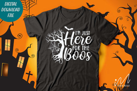 I'm just here for the boos svg,Halloween Shirt, Holiday t shirt svg, Fall Shirt, Spooky Season Svg, Funny Halloween svg,Halloween gift shirt SVG Isabella Machell 
