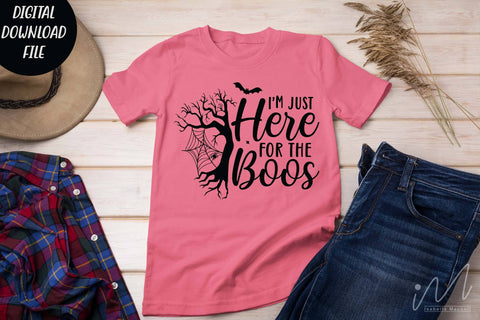 I'm just here for the boos svg,Halloween Shirt, Holiday t shirt svg, Fall Shirt, Spooky Season Svg, Funny Halloween svg,Halloween gift shirt SVG Isabella Machell 