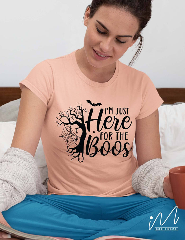 I'm just here for the boos svg,Halloween Shirt, Holiday t shirt svg, Fall Shirt, Spooky Season Svg, Funny Halloween svg,Halloween gift shirt SVG Isabella Machell 