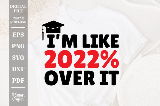 I'm like 2022 done SVG, Graduation Quote SVG, Cut File clipart printable commercial use instant download SVG Fauz 