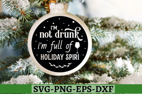 I'm not drunk i'm full of holiday spirit SVG, I'm not drunk i'm full of holiday spirit SVG DESIGNISTIC 