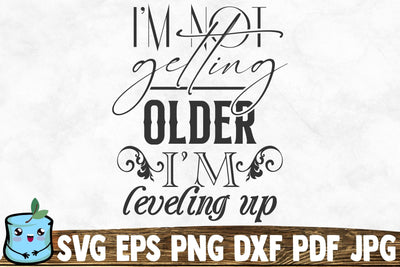 I'm Not Getting Older I'm Leveling Up SVG MintyMarshmallows 