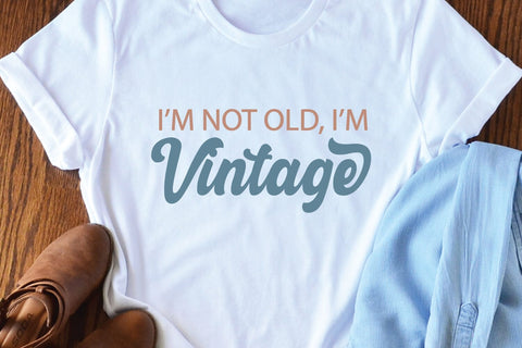 I'm not old I'm vintage SVG Cut File | Funny T-shirt Design SVG zoellartz 