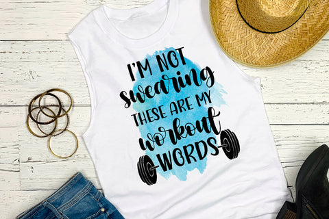 I'm Not Swearing I Funny Workout Sublimation Design Sublimation Happy Printables Club 
