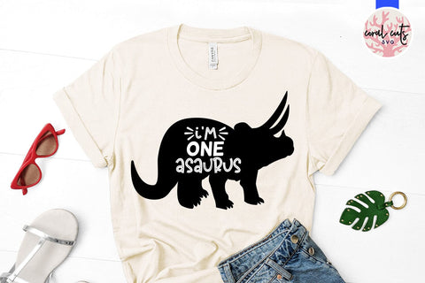 I’m one sauraus - Birthday SVG EPS DXF PNG Cutting File SVG CoralCutsSVG 