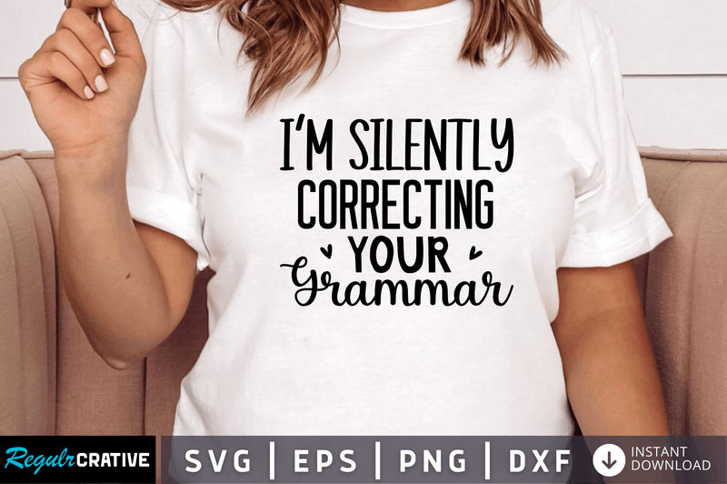 Im silently correcting your grammar SVG SVG Regulrcrative 