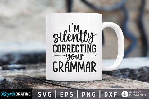 Im silently correcting your grammar SVG SVG Regulrcrative 