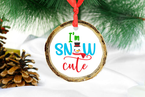 I'm Snow Cute I Kids Christmas Sublimation I Baby Christmas Sublimation Happy Printables Club 