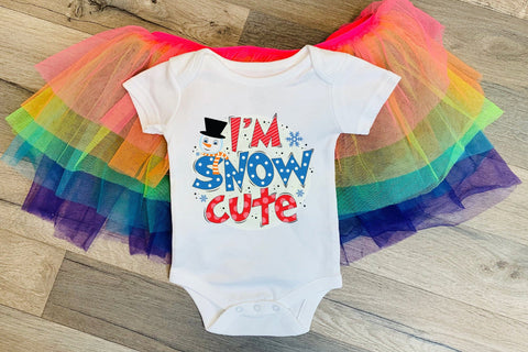 I'm Snow Cute, Kids Christmas Sublimation PNG Sublimation CraftLabSVG 