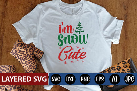 I'm snow cute SVG cute file SVG Blessedprint 