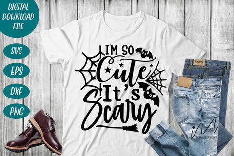 I'm So Cute Its Scary svg, Halloween svg, Halloween web svg, batty svg SVG Isabella Machell 