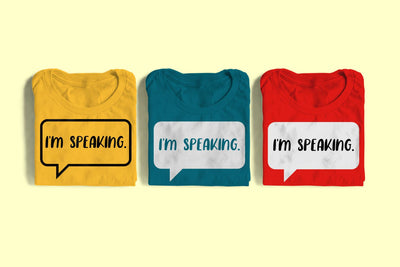 I'm Speaking SVG SVG Designed by Geeks 