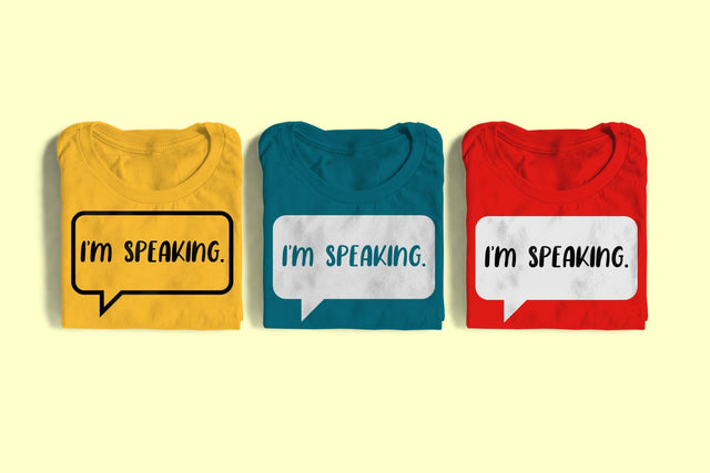 I'm Speaking SVG SVG Designed by Geeks 