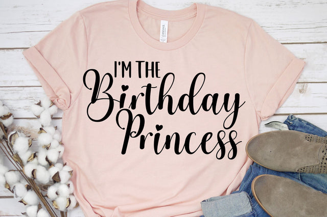 I'm The Birthday Princess SVG, PNG, DXF Files SVG RedFoxDesignsUS 
