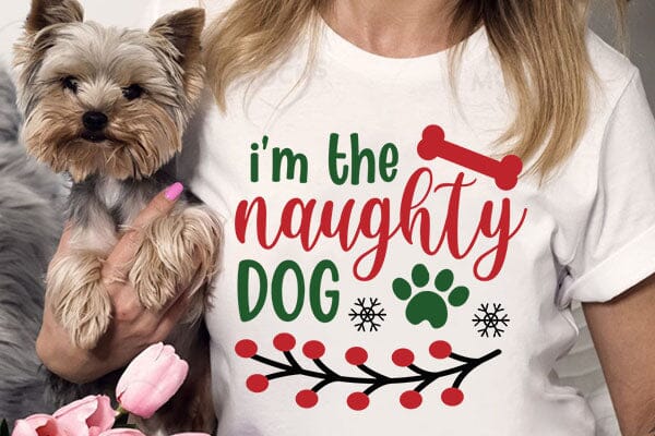 Im The Naughty Dog SVG Angelina750 