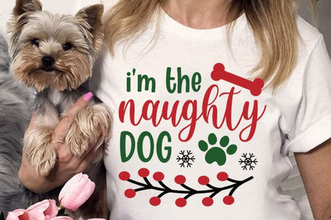 Im The Naughty Dog SVG Angelina750 