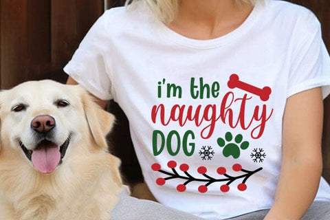 Im The Naughty Dog SVG Angelina750 
