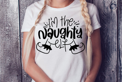 I'm The Naughty Elf SVG Sarcastic Christmas Quotes SVG dapiyupi store 