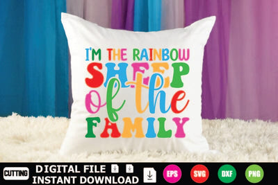 I'm The Rainbow Sheep Of The Family SVG Shahin alam 