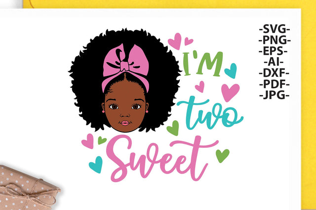 Im Too Sweet Svg, Afro Girl Svg, Peekaboo Girl Svg, Puff Hair Svg, Cute girl Svg, African American, Black Woman, Svg Cut Files SVG 1uniqueminute 